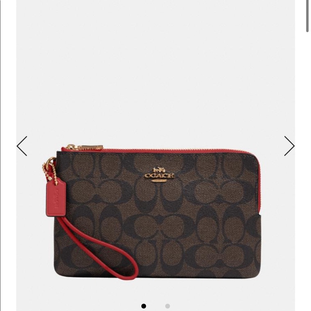 COACH DOUBLE ZIP WALLET